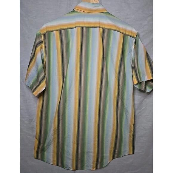 Vintage Lacoste Striped Short Sleeve Shirt Size 42, RN87651 - Picture 5 of 10